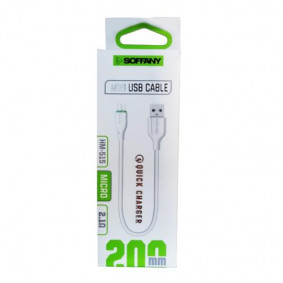 USB Data kabl Soffany HM-515 0,2m Micro Bela